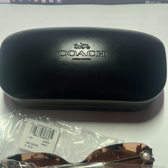 Nwt coach pink tortoise sunglasses - Picture 4 of 11